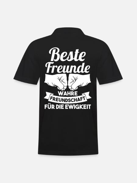 Bester Freund - Männer Poloshirt - Schwarz