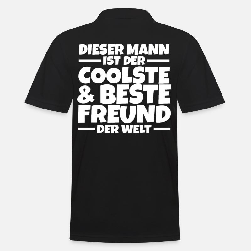 Bester Freund - Männer Poloshirt - Schwarz