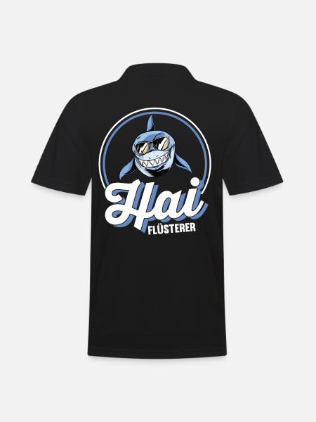 Haifisch Hai Haie - Männer Poloshirt - Schwarz