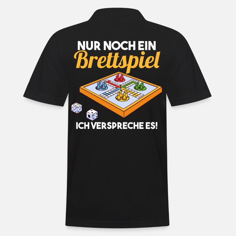 Brettspiel - Männer Poloshirt - Schwarz