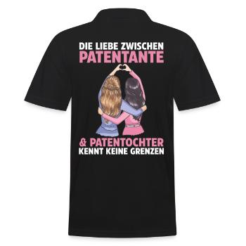 Patentochter Taufe Patenonkel Pate - Männer Poloshirt - Schwarz - Hinten - Kai (181cm)