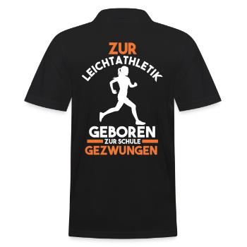 Leichtathletik - Männer Poloshirt - Schwarz - Hinten - Kai (181cm)