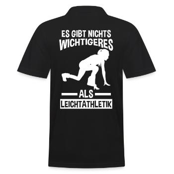 Leichtathletik - Männer Poloshirt - Schwarz - Hinten - Kai (181cm)