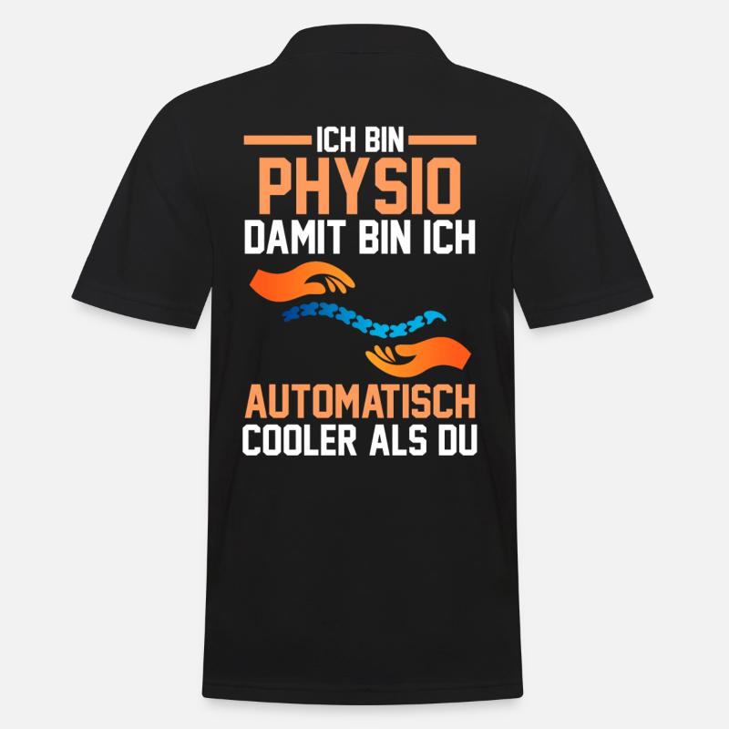 Physiotherapeut Physio - Männer Poloshirt - Schwarz