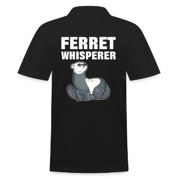 Ferret Whisperer Pet Ferrets Animal - Männer Poloshirt - Schwarz - Hinten - Kai (181cm)