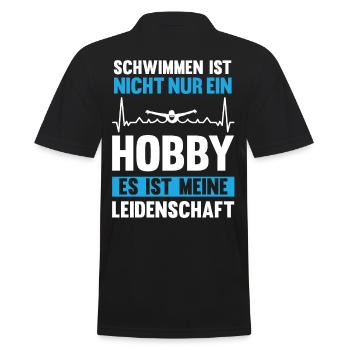 Schwimmen Schwimmer - Männer Poloshirt - Schwarz - Hinten - Kai (181cm)