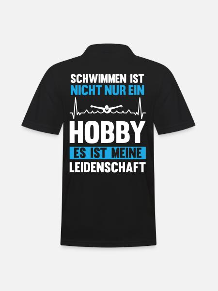 Schwimmen Schwimmer - Männer Poloshirt - Schwarz