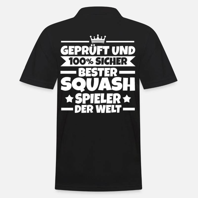 Bester Squashspieler Squash - Männer Poloshirt - Schwarz