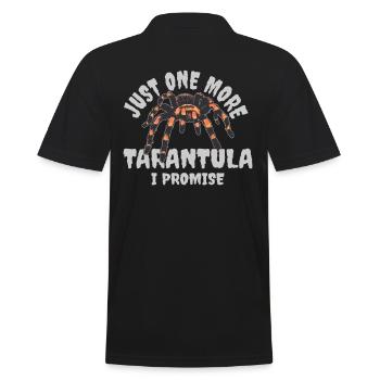 Just One More Tarantula I Promise Spider Arachnid - Männer Poloshirt - Schwarz - Hinten - Kai (181cm)