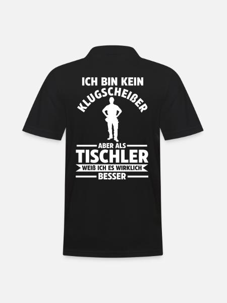 Tischler - Männer Poloshirt - Schwarz