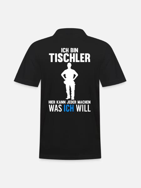 Tischler - Männer Poloshirt - Schwarz