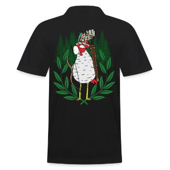 Archer de volaille Chicken Warrior - Polo Homme - noir - Dos - Kai (181cm)