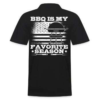 Grillades Grill BBQ Griller Cuire Viande Griller - Polo Homme - noir - Dos - Kai (181cm)