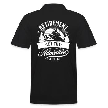 Retraite : l’aventure commence à la retraite - Polo Homme - noir - Dos - Kai (181cm)