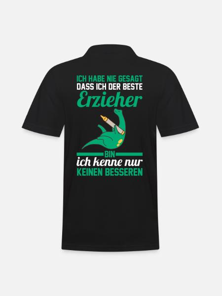 Kindergärtner Erzieher - Männer Poloshirt - Schwarz