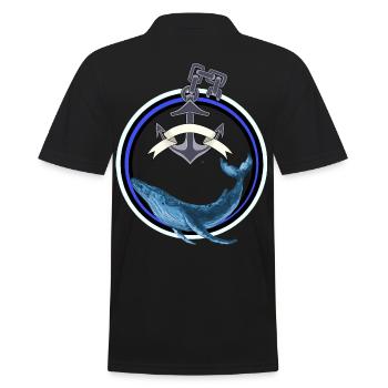 Mammifère marin Poisson Baleine Poisson Ancre maritime - Polo Homme - noir - Dos - Kai (181cm)
