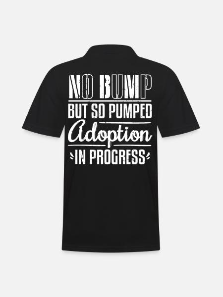 Adoption In Progress - Men's Polo Shirt - black