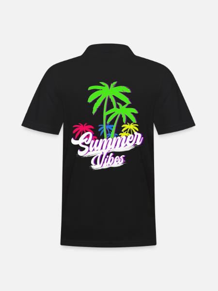 Summer Vibes - Men's Polo Shirt - black
