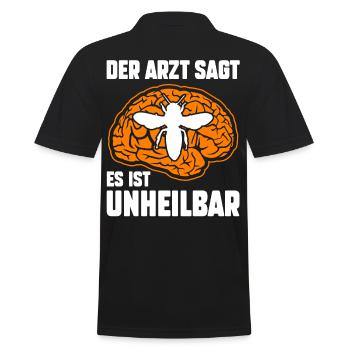 Biene Bienen Imkerei Honig Imker - Männer Poloshirt - Schwarz - Hinten - Kai (181cm)