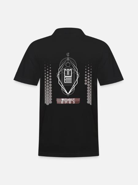 Best Techno Design Without Eyes - Men's Polo Shirt - black