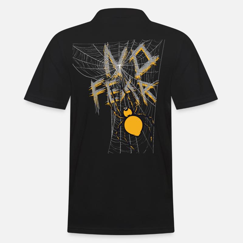 Araignée - Pas de peur - Polo Homme - noir