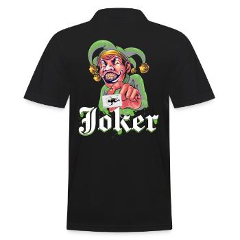 Joker avec carte à jouer - Polo Homme - noir - Dos - Kai (181cm)