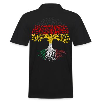 Racines Arbre Allemagne Italie - Polo Homme - noir - Dos - Kai (181cm)
