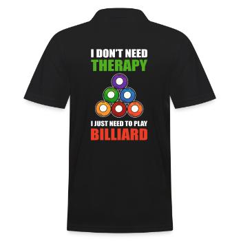 Joueur de billard Balle de billard Huit billard de billard - Polo Homme - noir - Dos - Kai (181cm)