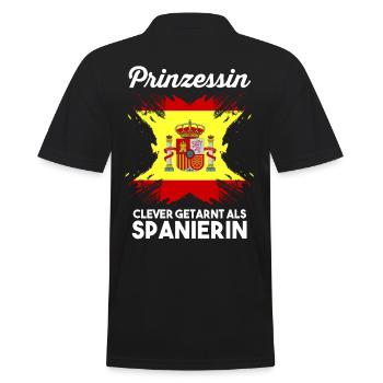 Prinzessin Espana Spanier Spanisches Spanien - Männer Poloshirt - Schwarz - Hinten - Kai (181cm)