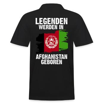 Afghanistan Afghane Afghanisches - Männer Poloshirt - Schwarz - Hinten - Kai (181cm)