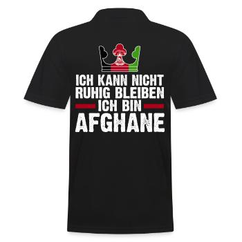 Afghanistan Afghane Afghanisches - Männer Poloshirt - Schwarz - Hinten - Kai (181cm)