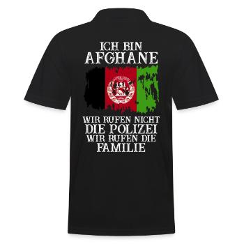 Afghanistan Afghane Afghanisches - Männer Poloshirt - Schwarz - Hinten - Kai (181cm)