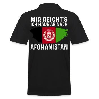 Afghanistan Afghane Afghanisches - Männer Poloshirt - Schwarz - Hinten - Kai (181cm)