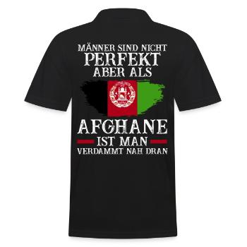 Afghanistan Afghane Afghanisches - Männer Poloshirt - Schwarz - Hinten - Kai (181cm)