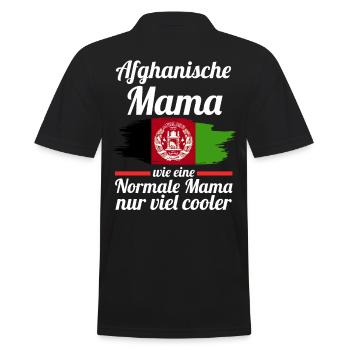 Afghanin Afghanistanische Mama Afghanistan Mutter - Männer Poloshirt - Schwarz - Hinten - Kai (181cm)