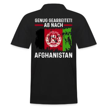 Urlaub Afghane Afghanistan - Männer Poloshirt - Schwarz - Hinten - Kai (181cm)