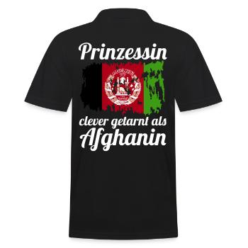 Prinzessin Afghane Afghanisches Afghanistan - Männer Poloshirt - Schwarz - Hinten - Kai (181cm)