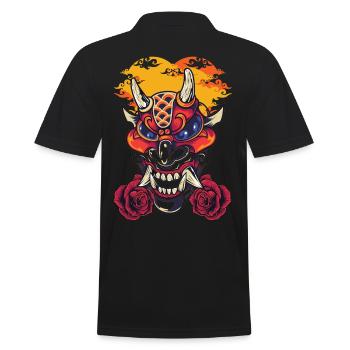 Masque du diable - Polo Homme - noir - Dos - Kai (181cm)