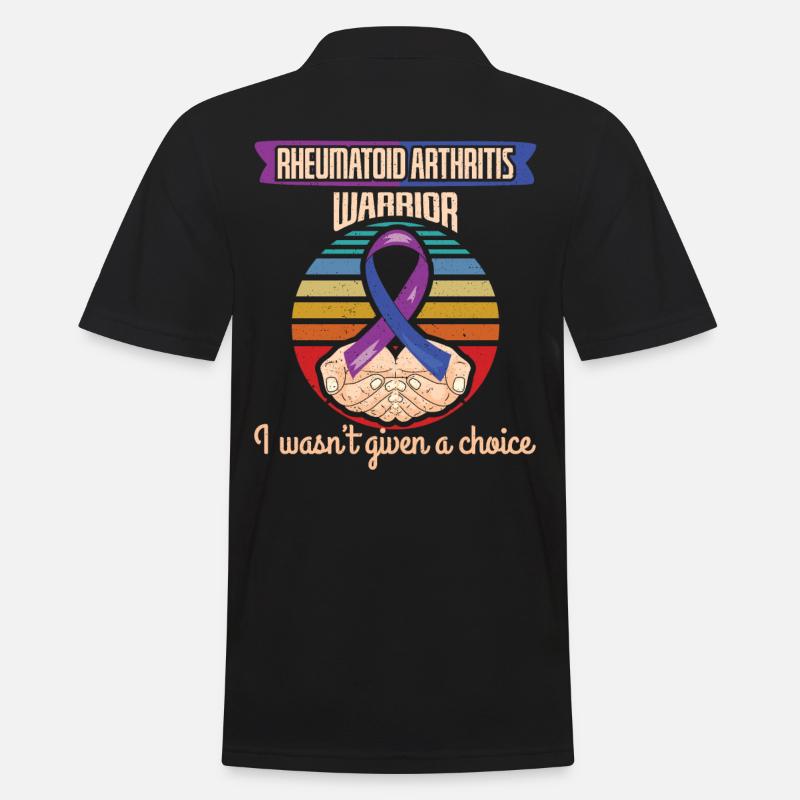 Rheumatoid Arthritis Warrior - Men's Polo Shirt - black