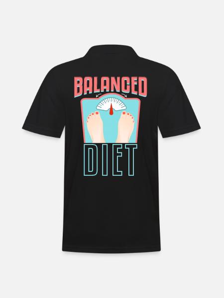 Balanced Diet - Men's Polo Shirt - black