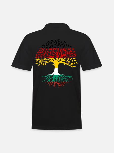Roots Tree Germany Bulgaria - Men's Polo Shirt - black