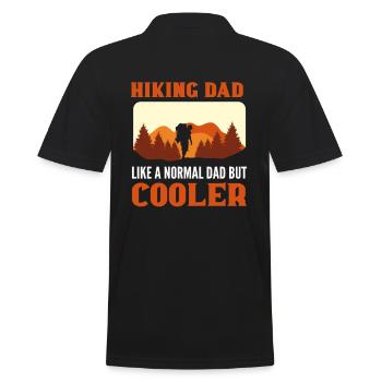 Hiking Dad. Like A Normal Dad But Cooler Hiker - Men's Polo Shirt - black - Back - Kai (181cm)