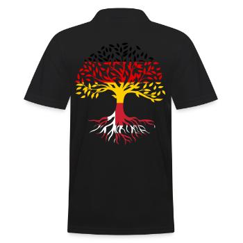 Roots Tree Allemagne Danemark - Polo Homme - noir - Dos - Kai (181cm)
