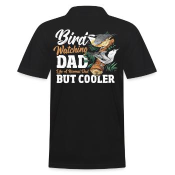 Vogel Beobachter Vögel Beobachten Vogelfreund Amse - Männer Poloshirt - Schwarz - Hinten - Kai (181cm)