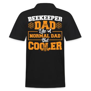 Imker Imkerei Biene Tierschutz Bienenvolk Bienenkr - Männer Poloshirt - Schwarz - Hinten - Kai (181cm)