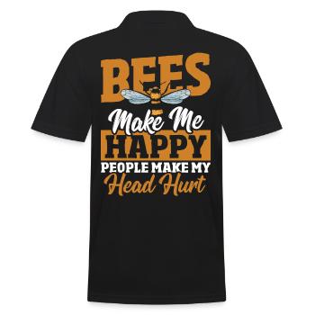 Apiculture Apiculture Ruche Conservation de la nature Miel - Polo Homme - noir - Dos - Kai (181cm)