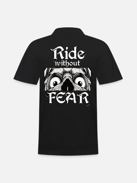 Ride without Fear! - Männer Poloshirt - Schwarz