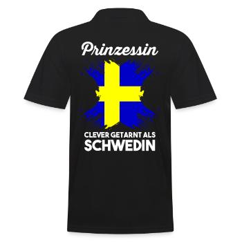 Prinzessin Skandinavien Schwede Schwedisch Schwede - Männer Poloshirt - Schwarz - Hinten - Kai (181cm)
