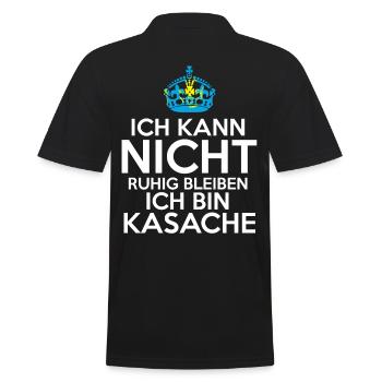 Kasachstan Kasache Kasachisches - Männer Poloshirt - Schwarz - Hinten - Kai (181cm)