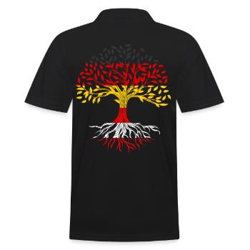 Roots Tree Allemagne Autriche - Polo Homme - noir - Dos - Kai (181cm)